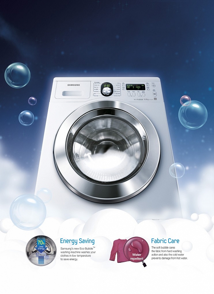 Samsung Eco Bubble: nechte své prádlo hýčkat