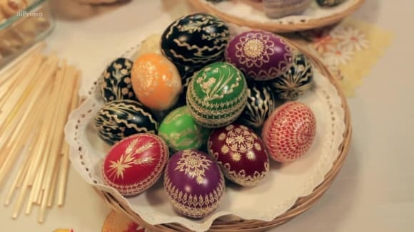 Zdobení velikonočních vajíček - kraslic