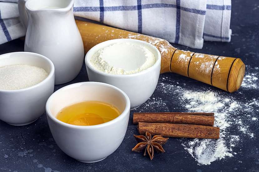 Ingredience na ruský tvarožník