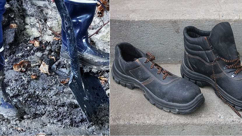 Při práci záleží i na oblečení: pevné a pohodlné boty