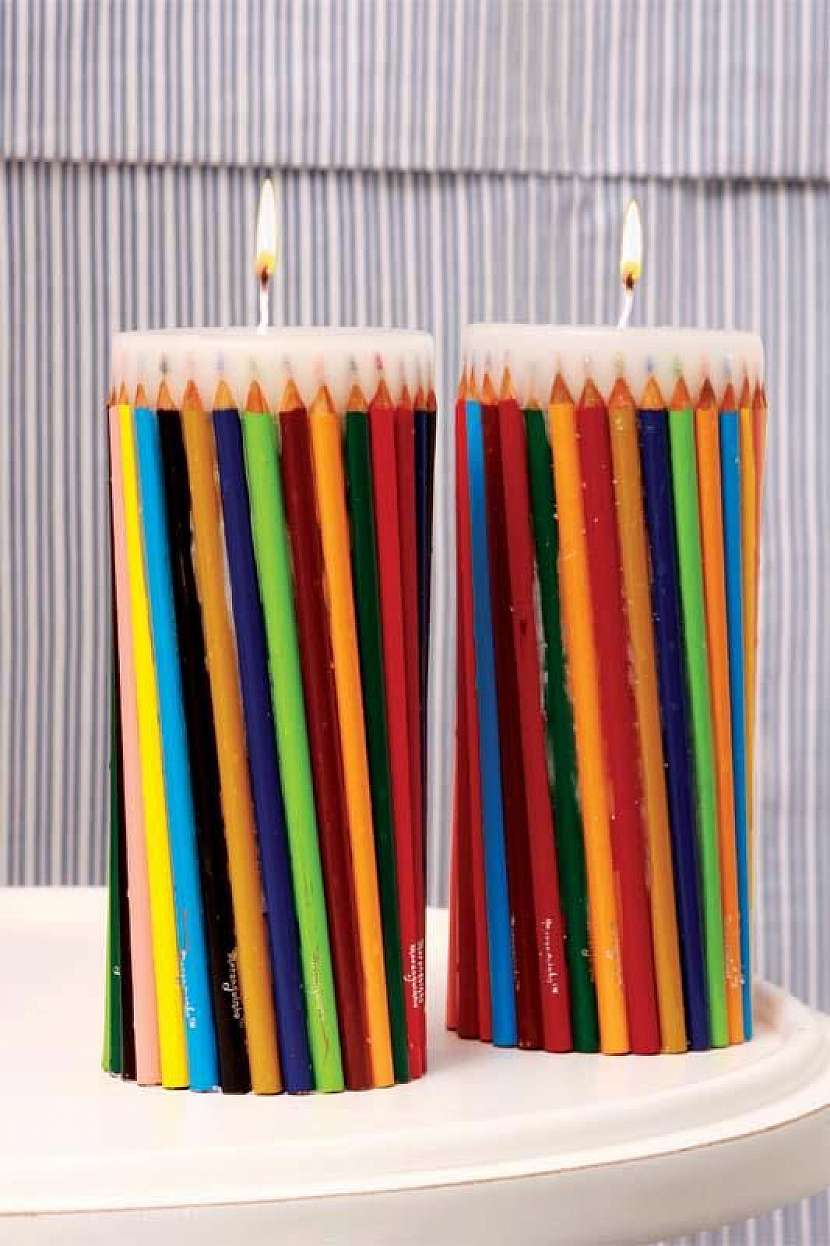 Jak využít barevné pastelky jinak 1