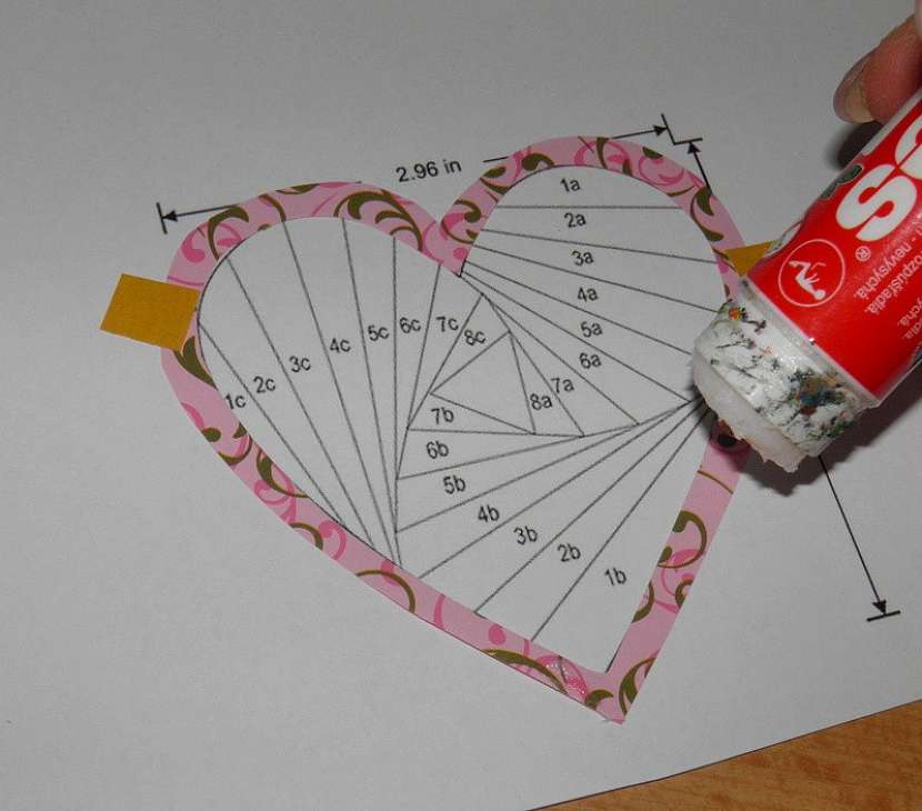 Technika iris folding – přáníčko