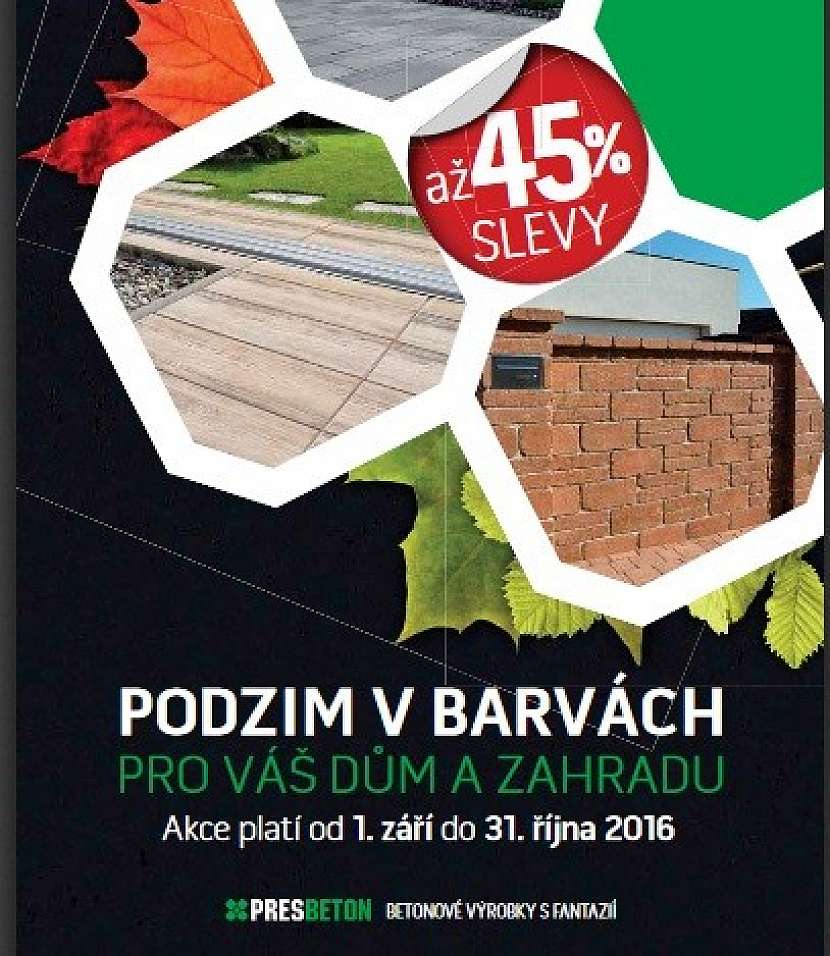 Přijďte si do PRESBETONU pro slevy až 45 %!