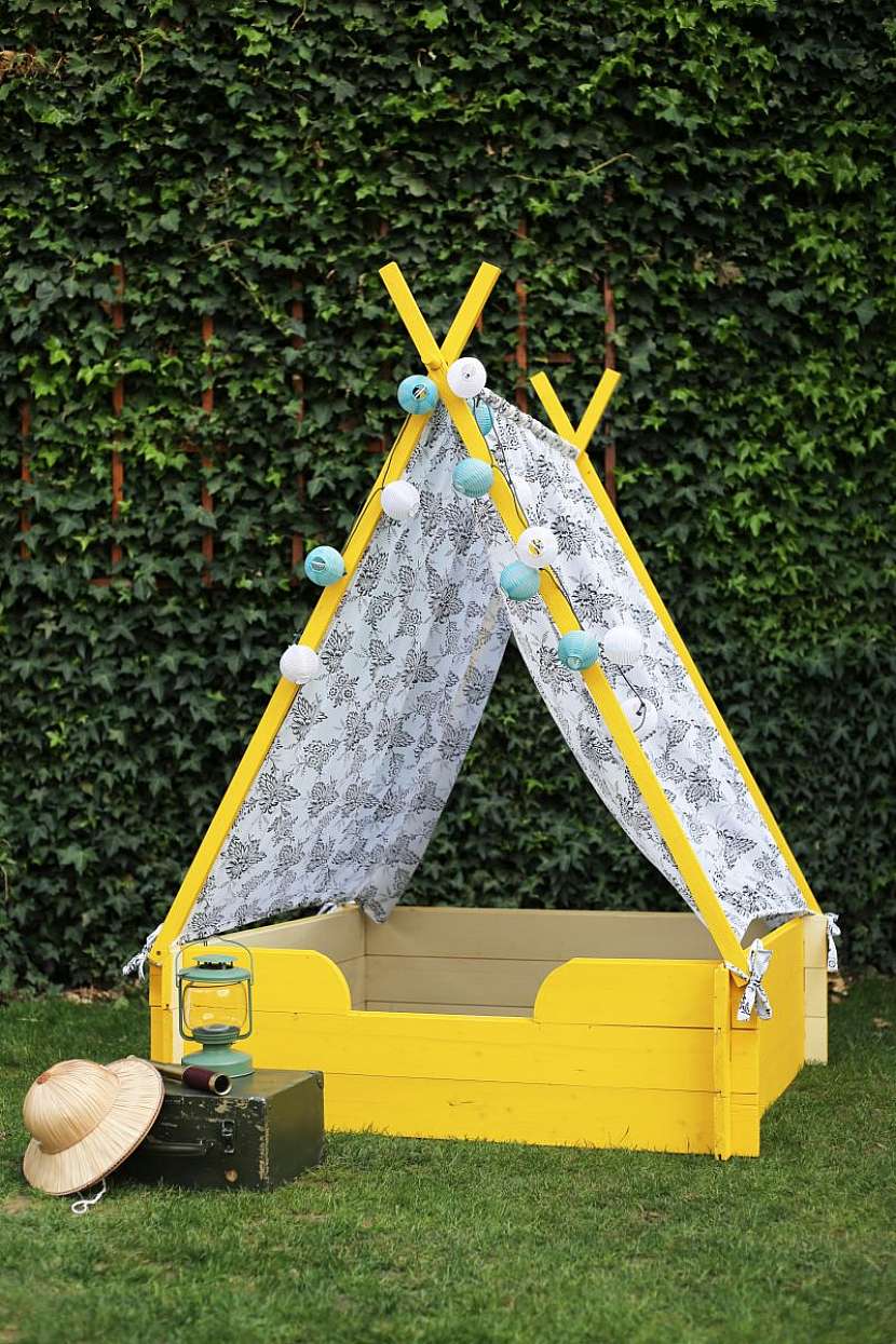 dětské teepee na zahradu