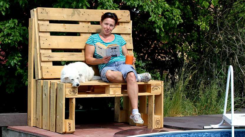 Lavička z palet 1