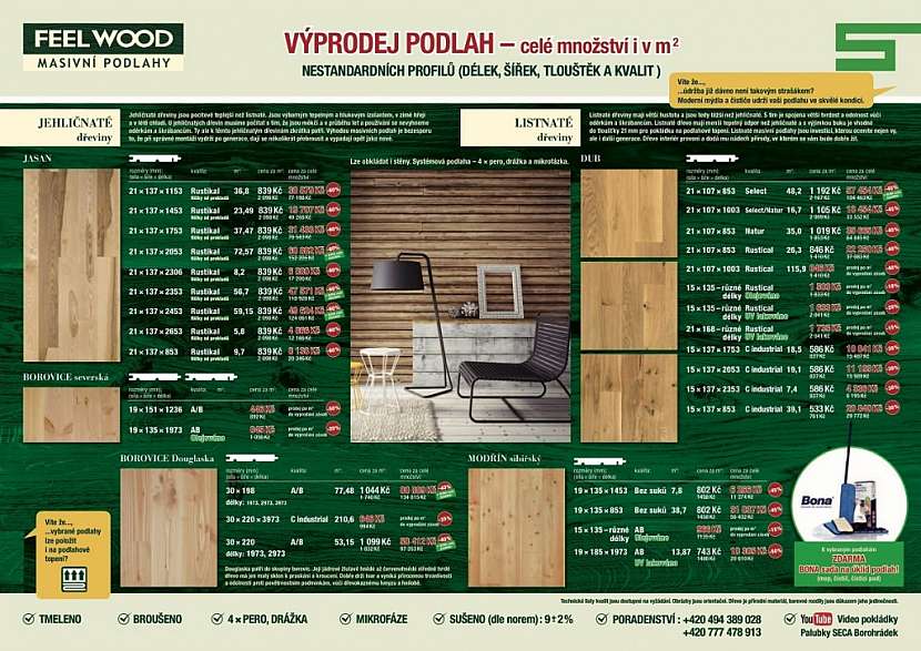 Výprodej masivních podlah FeelWood a palubek. Slevy až 60 %!
