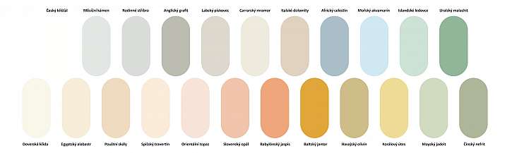 Primalex Ceramic vybírejte z 23 jemných barevných odstínů