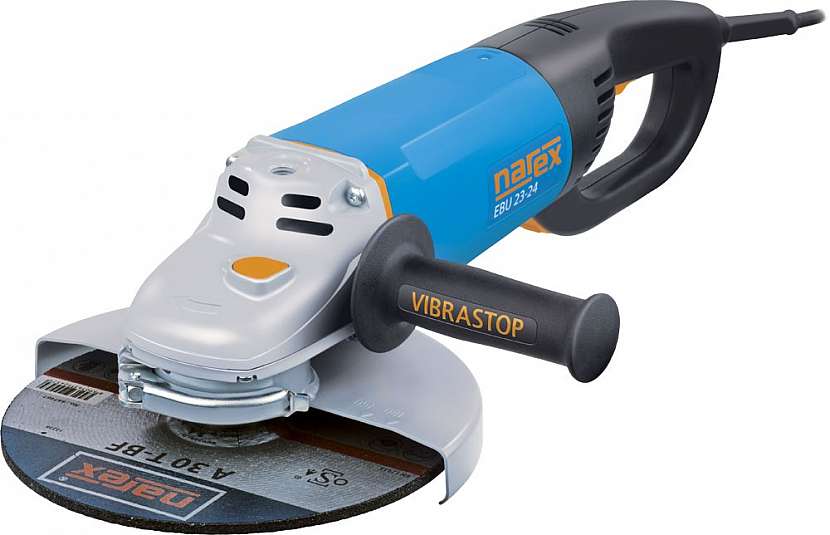 NAREX EBU 23-24, průměr kotouče 230 mm, Příkon motoru 2400 W, Otáčky 6500 ot/min, Hmotnost 5,0 kg