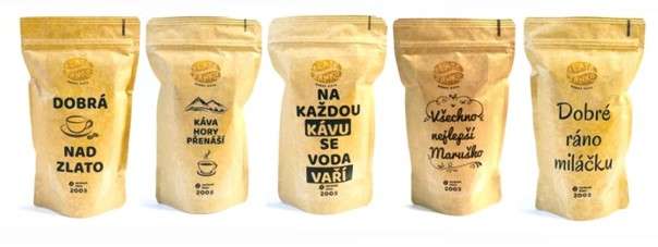 Káva Zlaté Zrnko se podává ve stejnojmenných kavárnách na Slovensku a v České republice