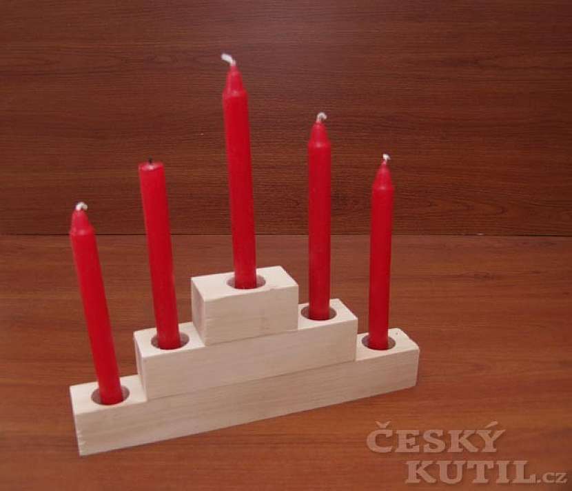 Svícny z odřezků