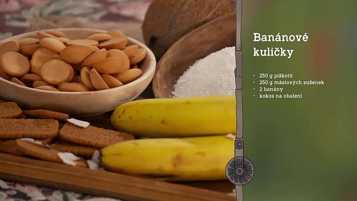 Recept na nepečené banánové kuličky ze tří surovin.