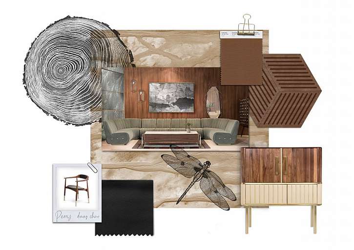 Moodboard pro příznivce přírodních materiálů.