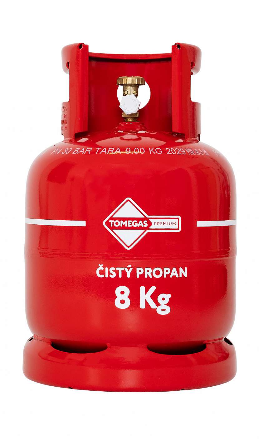 Tlaková lahev s nápisem