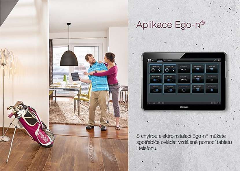 Ego-n - osvětlení, žaluzie, spotřebiče - ovládání telefonem a tabletem