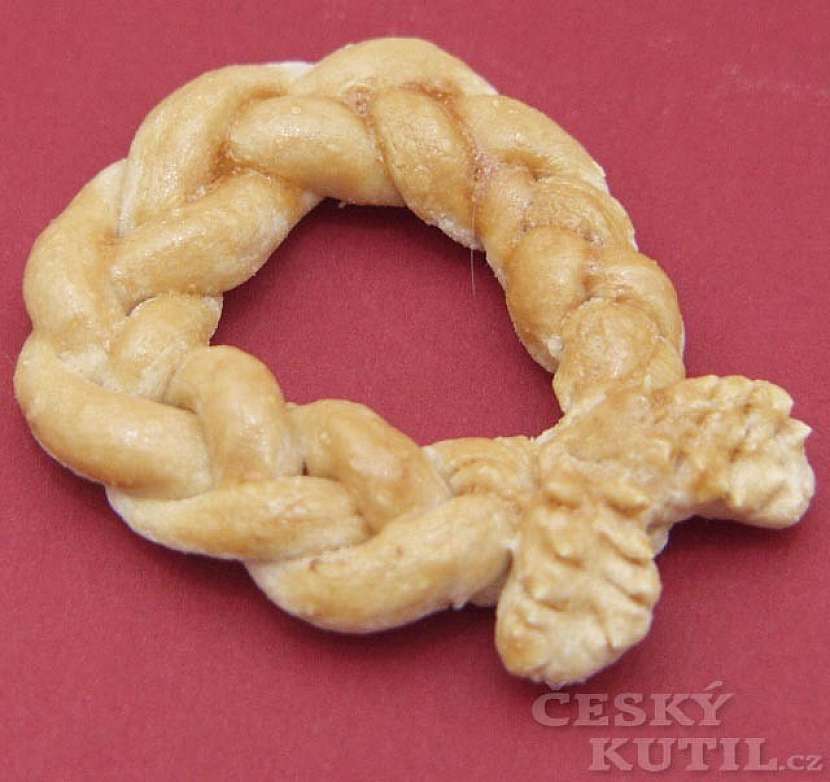 Ozdobné pečivo z octového těsta