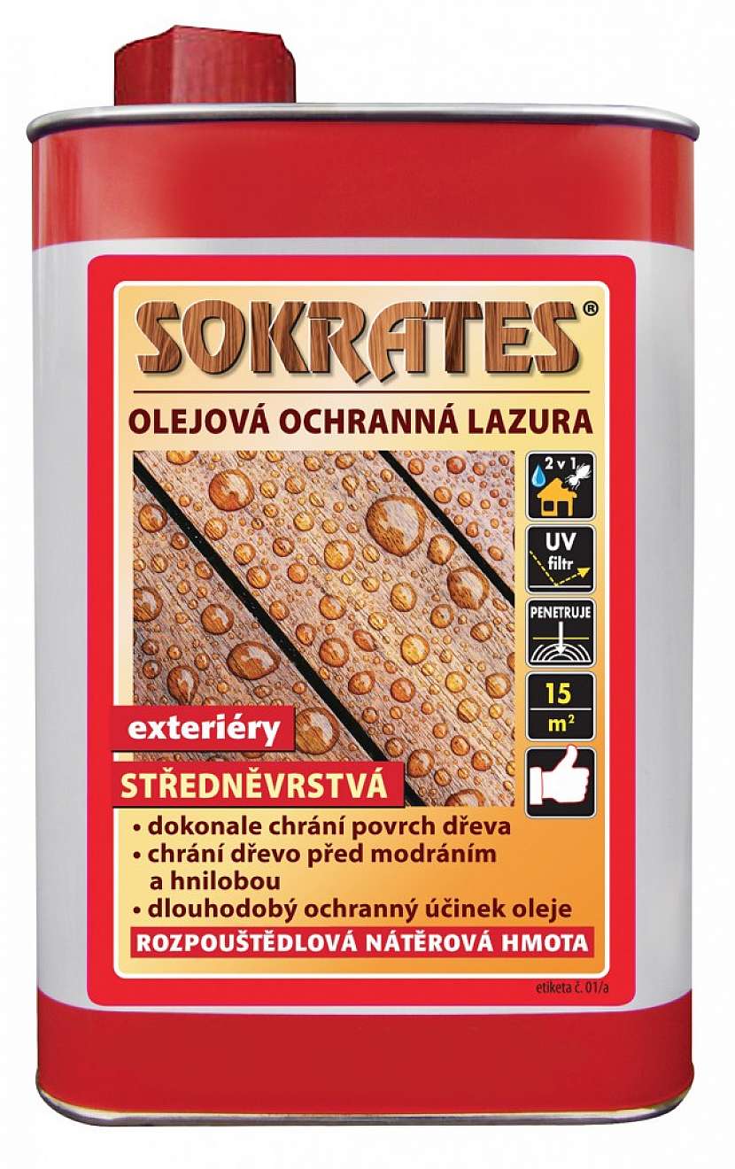 Povrchová úprava venkovních podkladů - dřevěných i kovových