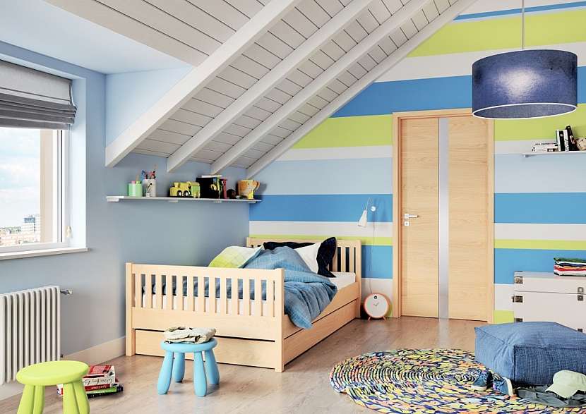 Zcela neutrální design nesou dveře Harmonie, (SAPELI, cena 9 879 vč. DPH).