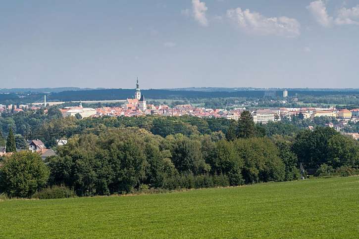 Nádherný výhled na město Tábor, každý, kdo přijde, obdivuje.