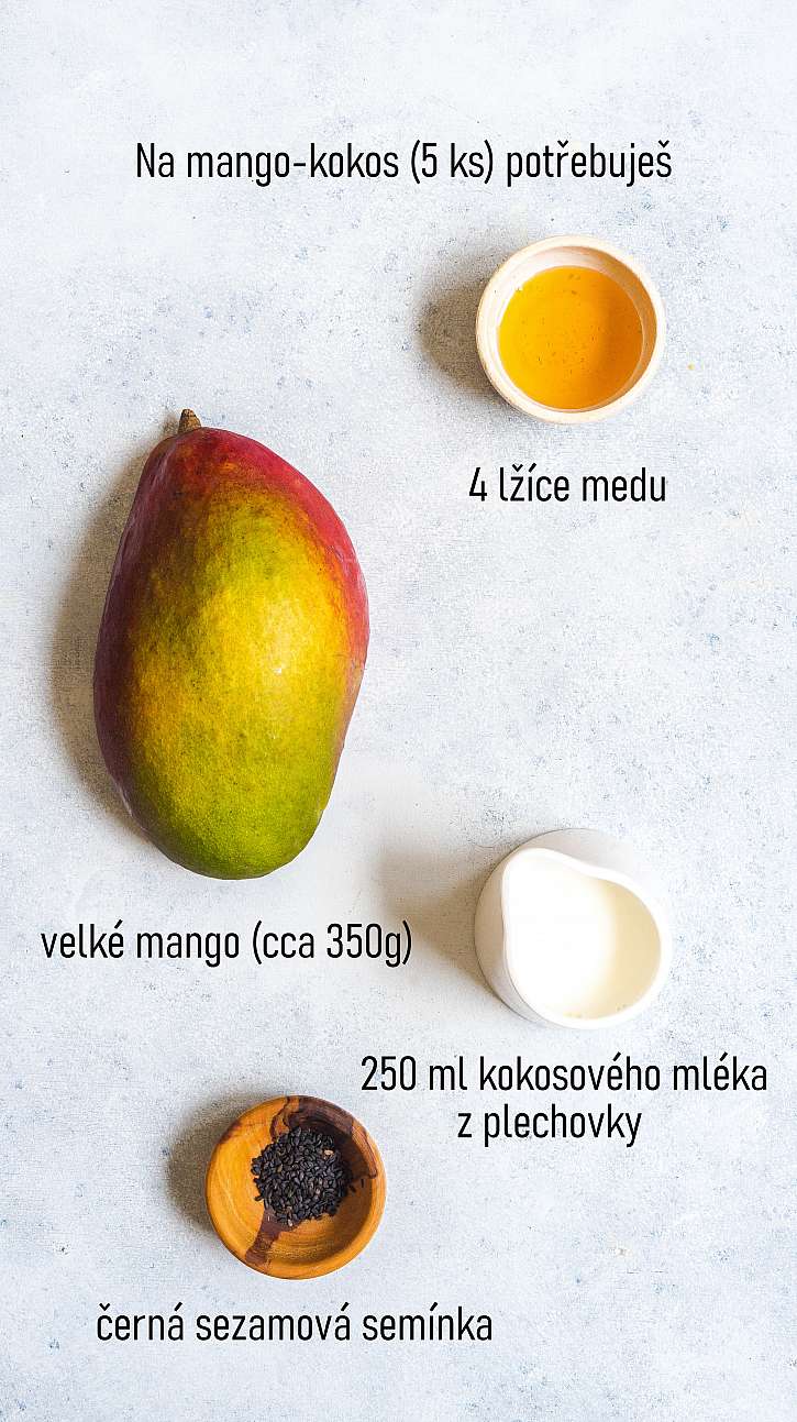 Mango-kokosové nanuky