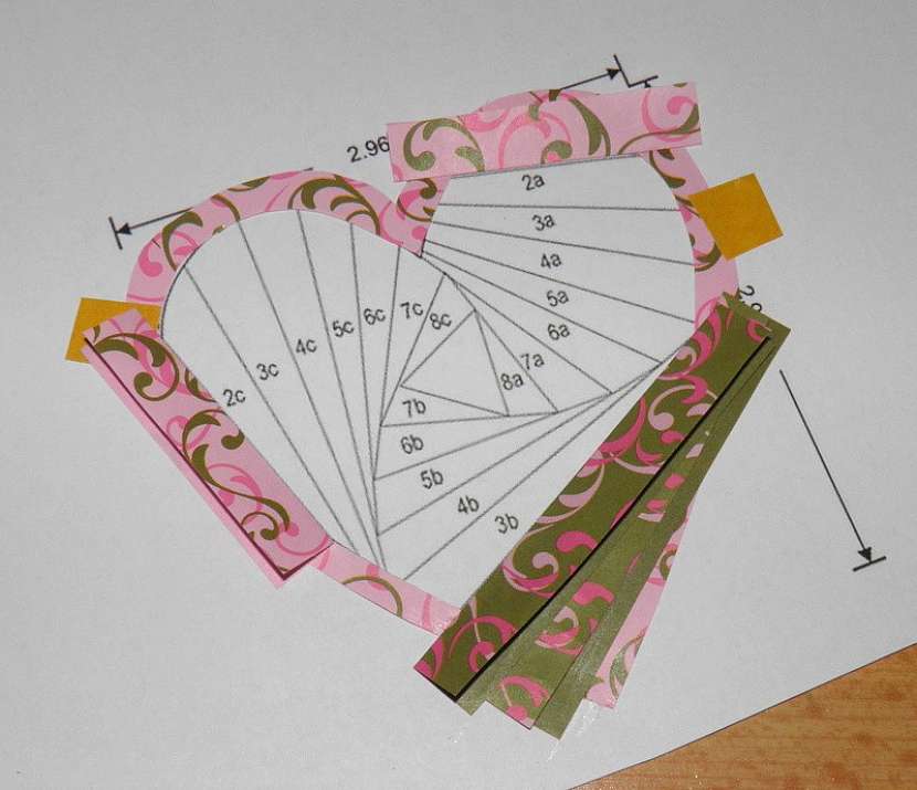 Technika iris folding – přáníčko