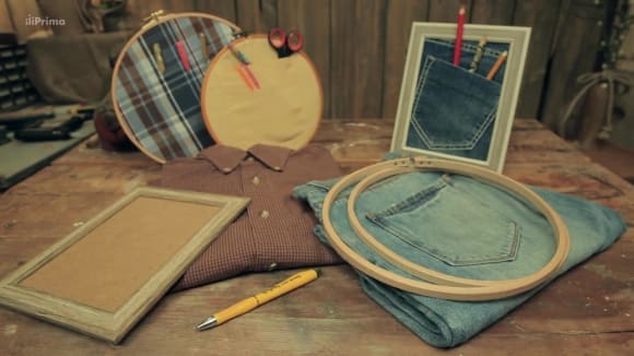 Jak vyrobit organizér z košile a džínsů