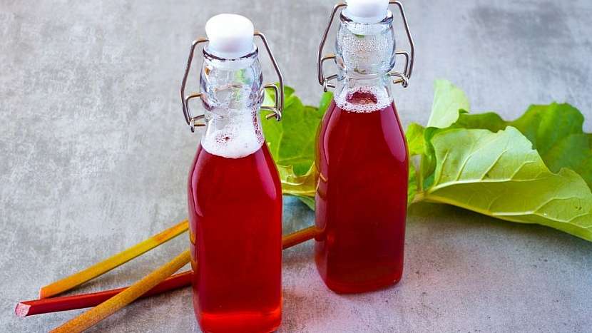 Recept na rebarborový sirup s mátou