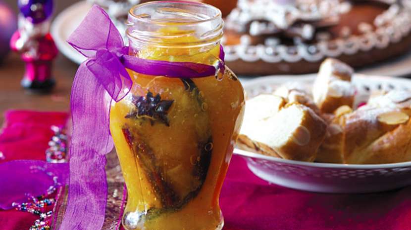 Adventní pomerančová marmeláda se skořicí, vanilkou a badyánem