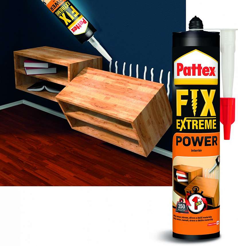 Pattex FIX Extreme lepí extrémní silou extrémně rychle!