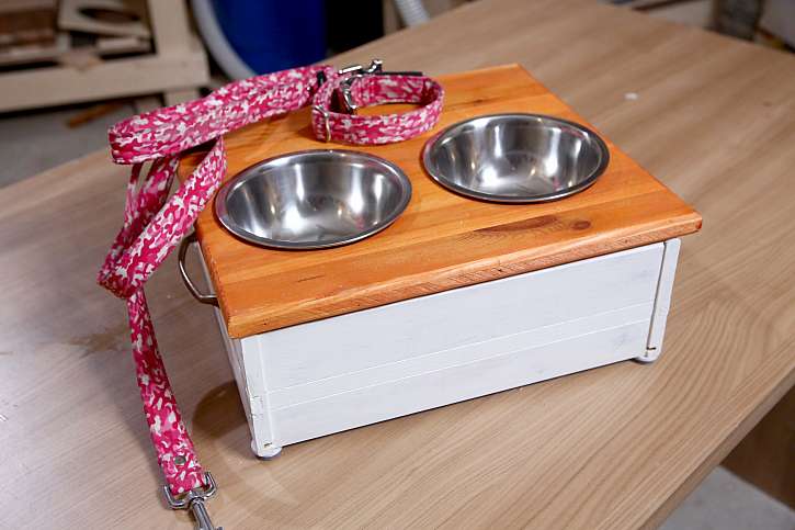 Psí jídelnu ze staré šuplíkové skříňky zvládnete jednoduše (Zdroj: Archiv FTV Prima, se svolením FTV Prima)