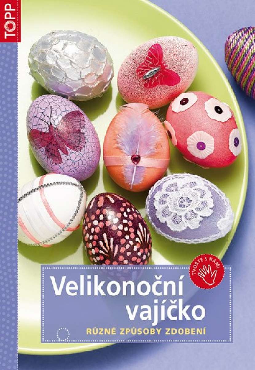 Dekorativní velikonoční věnec s mramorovanými vajíčky – výroba
