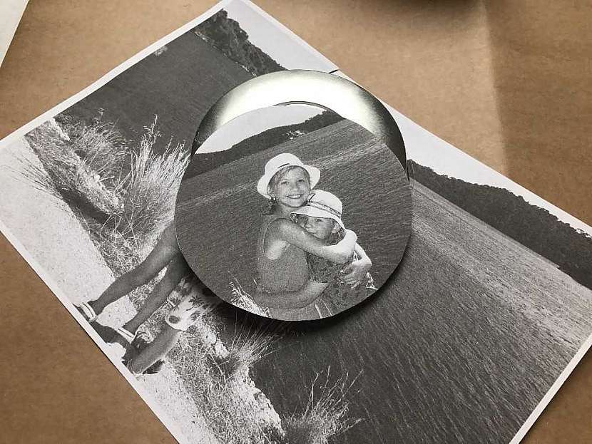 Originální dóza na cukroví: obrázek na víčko