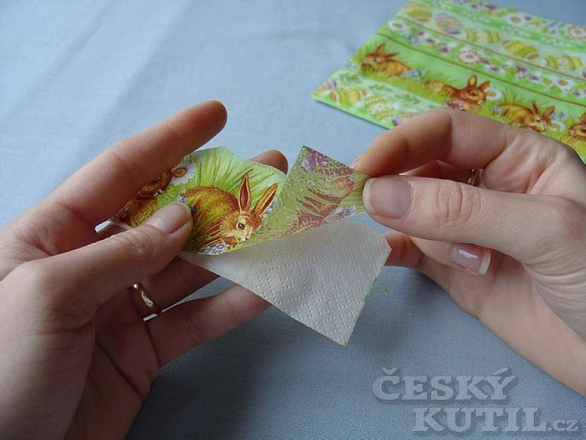 Zdobení velikonočních vajíček a kraslic – dekupáž
