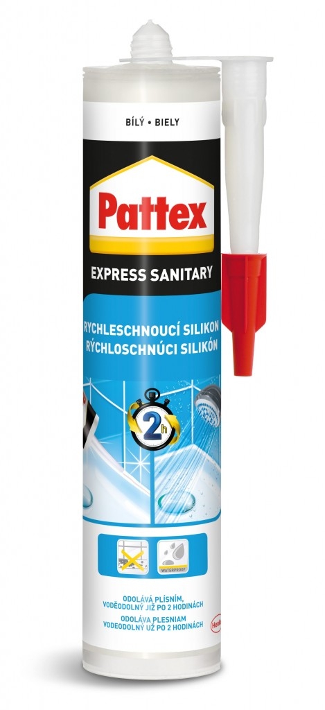 Sanitární silikon: již po dvou hodinách se můžete sprchovat díky Pattexu