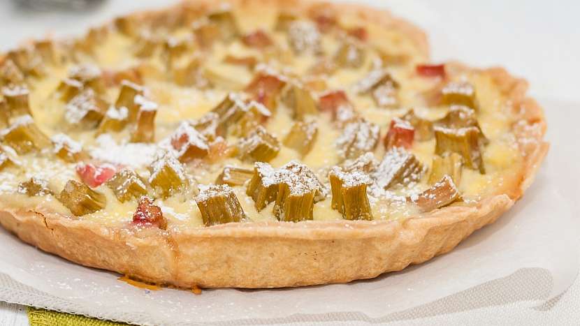 Recept na rebarborový koláč