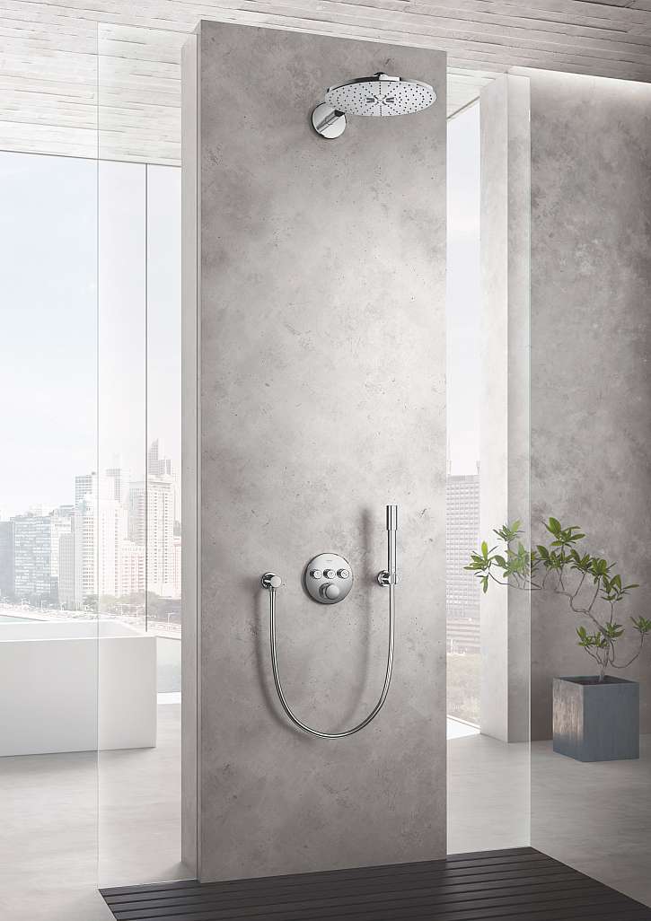 Podomítková sprchovací baterie je velmi elegantní