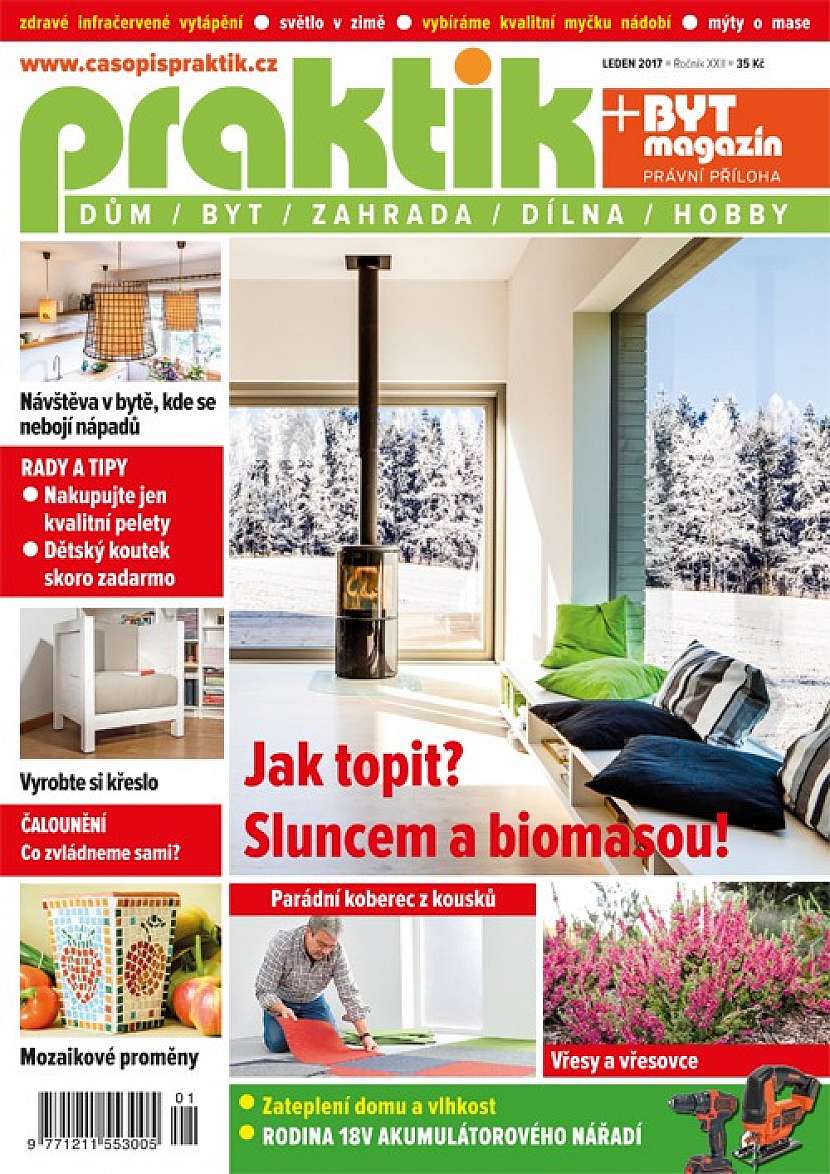 Časopis Praktik 1/2017 – vytápění a osvětlení