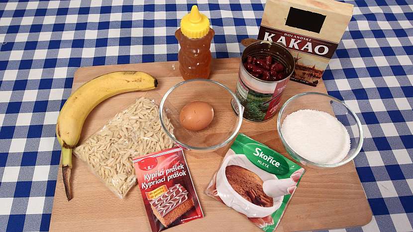 Recept na fazolové brownies: suroviny