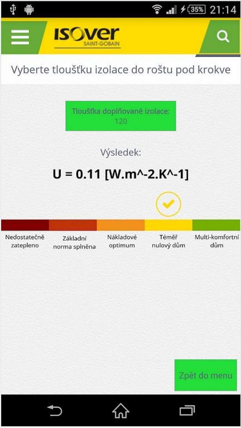 Aplikace Isover