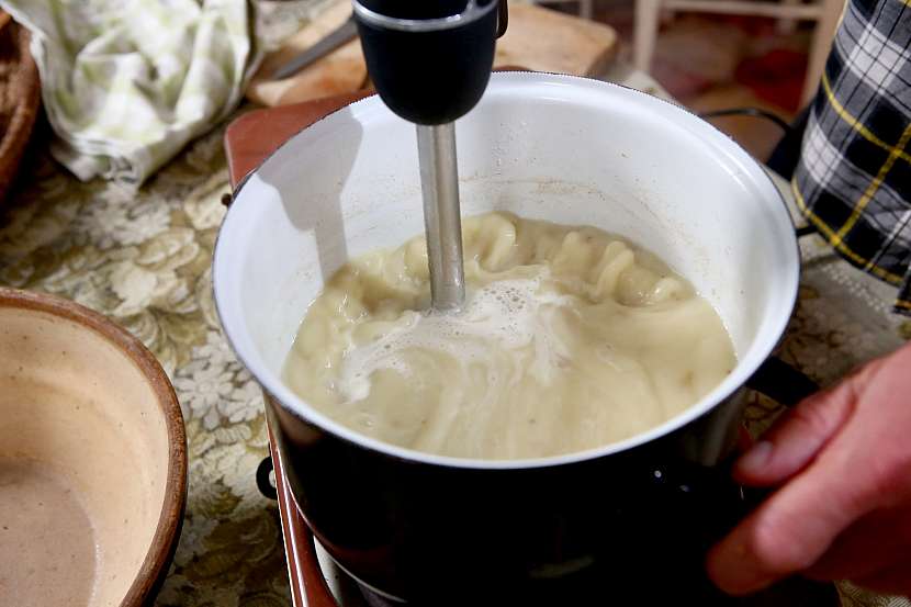 Mixování ponorným mixérem