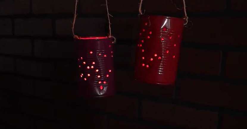 Lucerničky z plechovek: Dejme se cestou recyklace