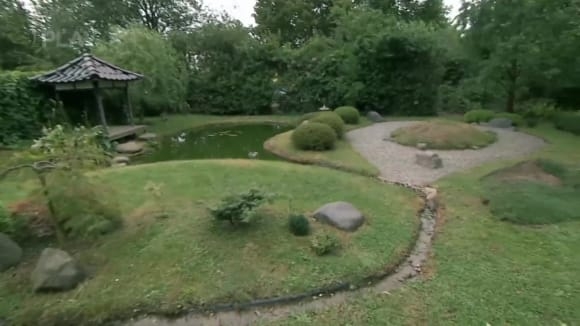 Ukázka zahrady zámeckého a japonského stylu