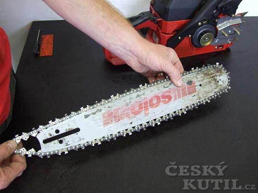 Lišta a řetěz