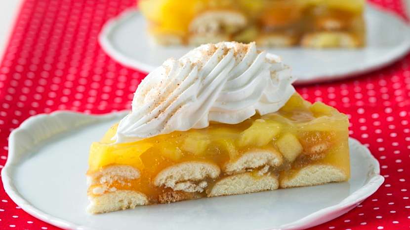 Recept na nepečený jablečný dort