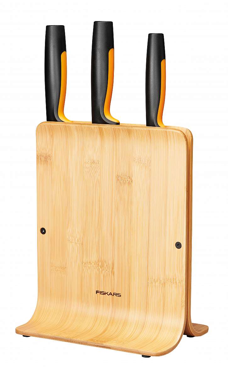 Tento moderní blok na nože je vyrobený z bambusu se 100 % certifikací