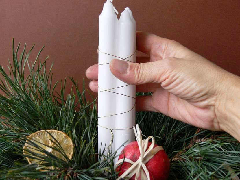 Postup na adventní svícen