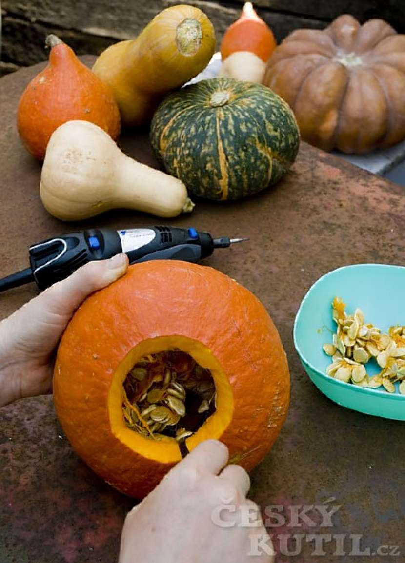 Vysokorychlostní frézou se můžete pustit i do výroby halloweenské dýně