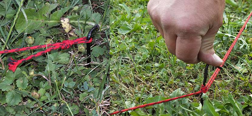 Stavka týpí: provázkem vytyčíme kruh o průměru dva metry
