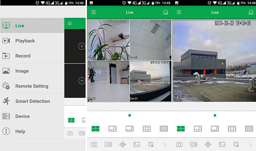 mobilní aplikace pro ovládání bezpečnostního systému