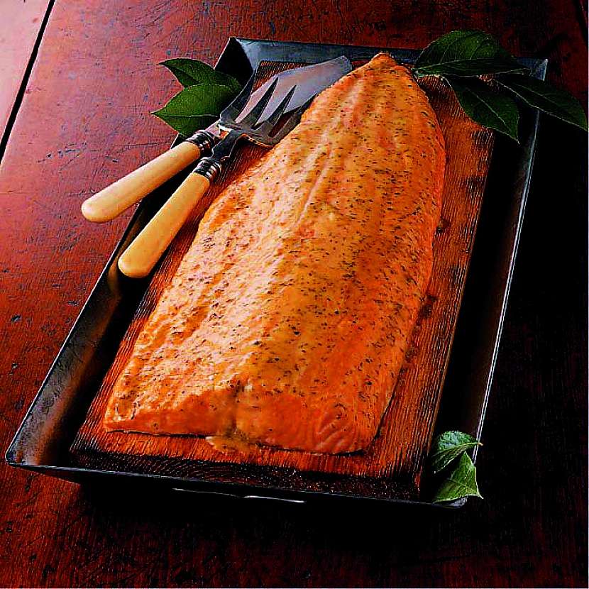 Uzený lososový filet