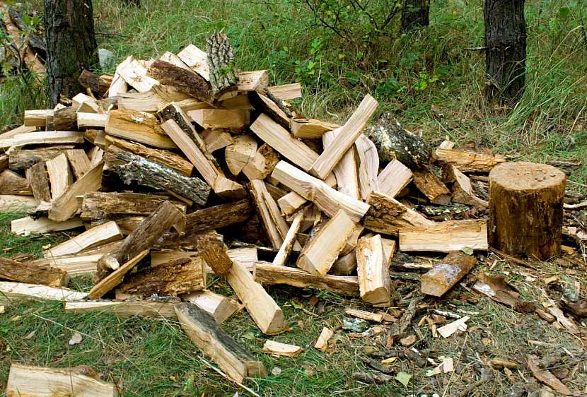 Dřevo před uskladněním naštípeme, snáze tak proschne